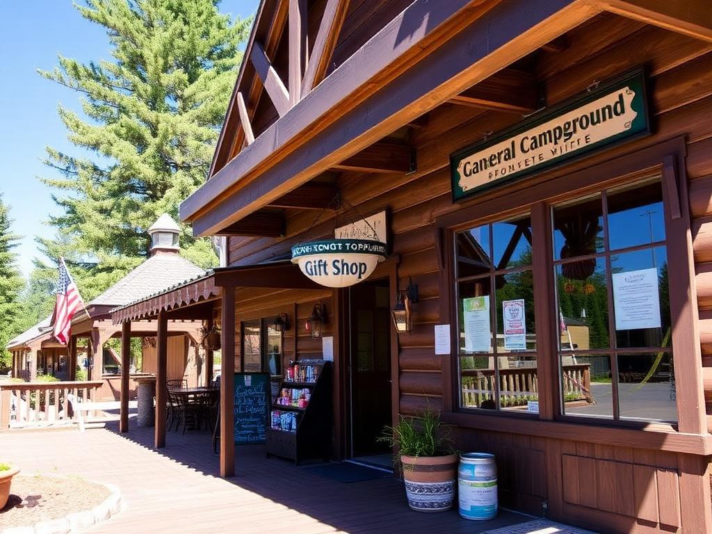 Campground general store and gift shop