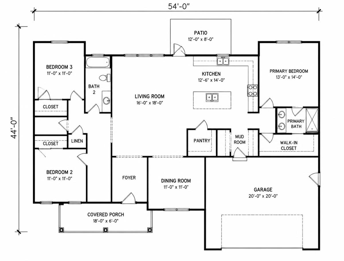 2D Floor Plan example