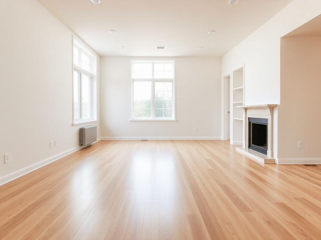 Empty unfurnished room in a new spec home