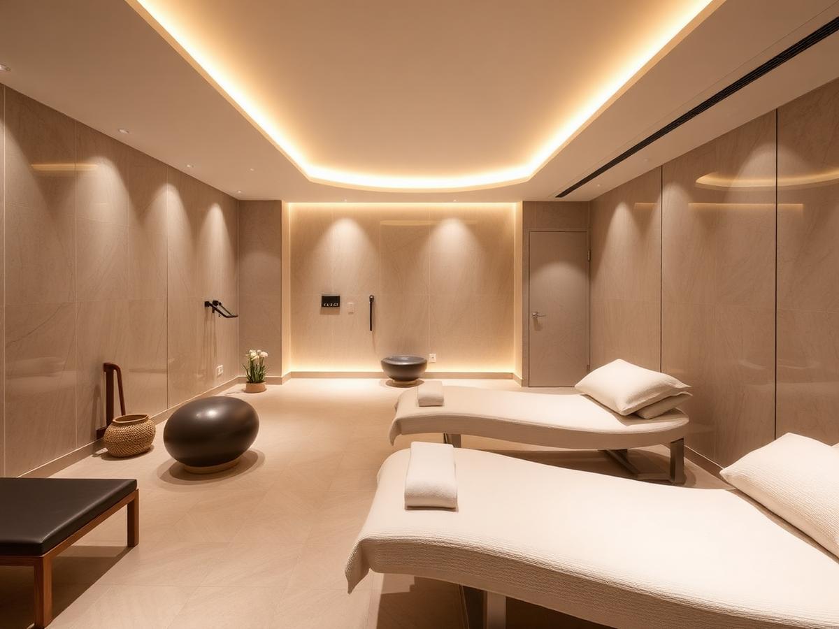 Hotel spa treatment room