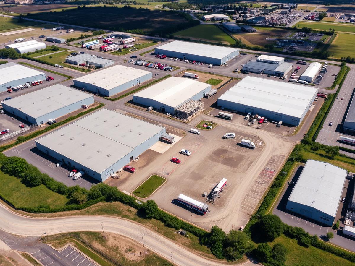 Industrial site aerial — Aerial in Laredo, TX