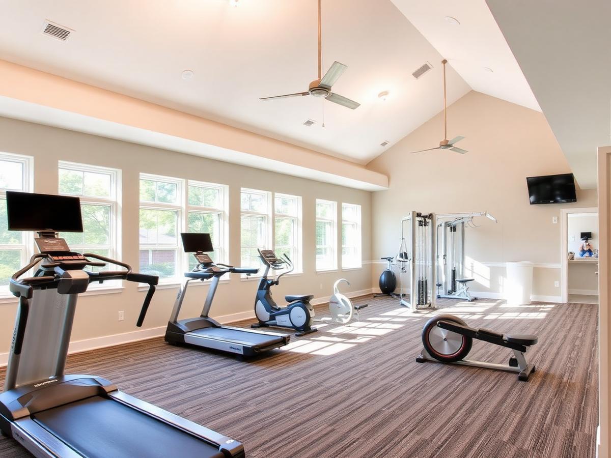 Senior living community fitness center
