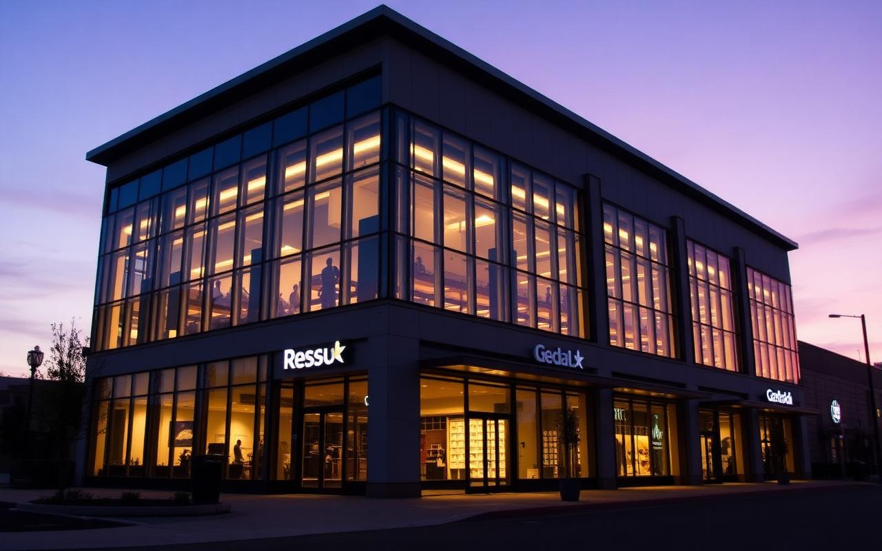 Commercial Properties with virtual twilight editing