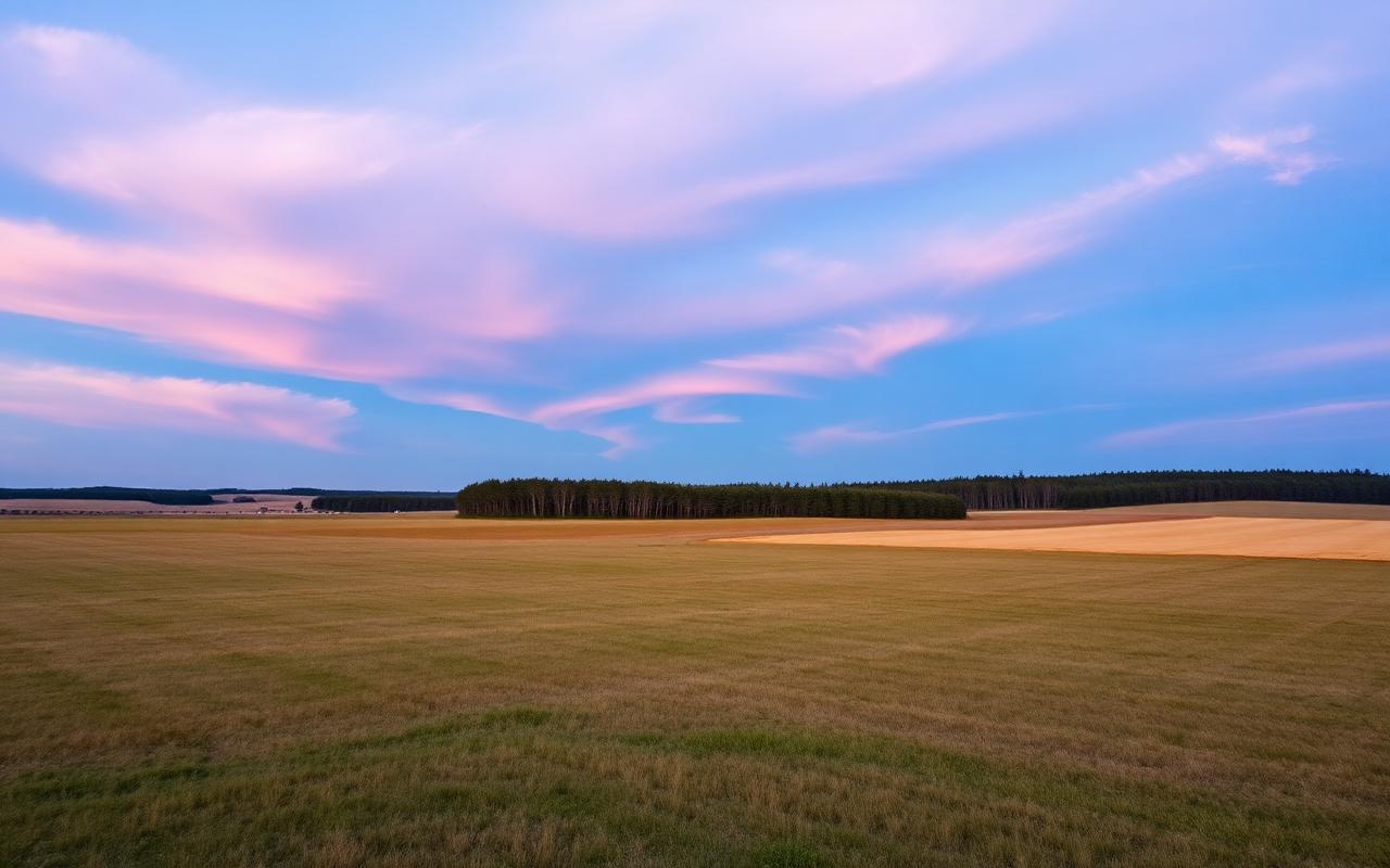 Vacant Land with virtual twilight editing